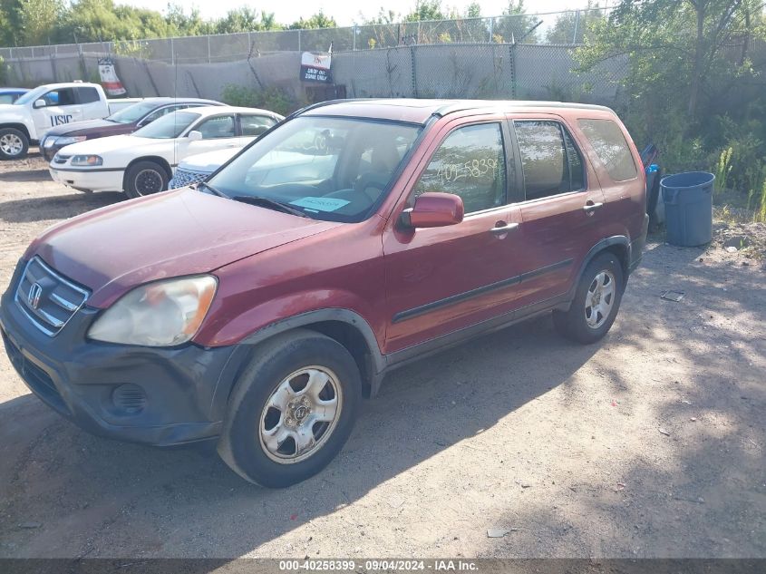 2005 Honda Cr-V Ex VIN: JHLRD78815C024086 Lot: 40258399