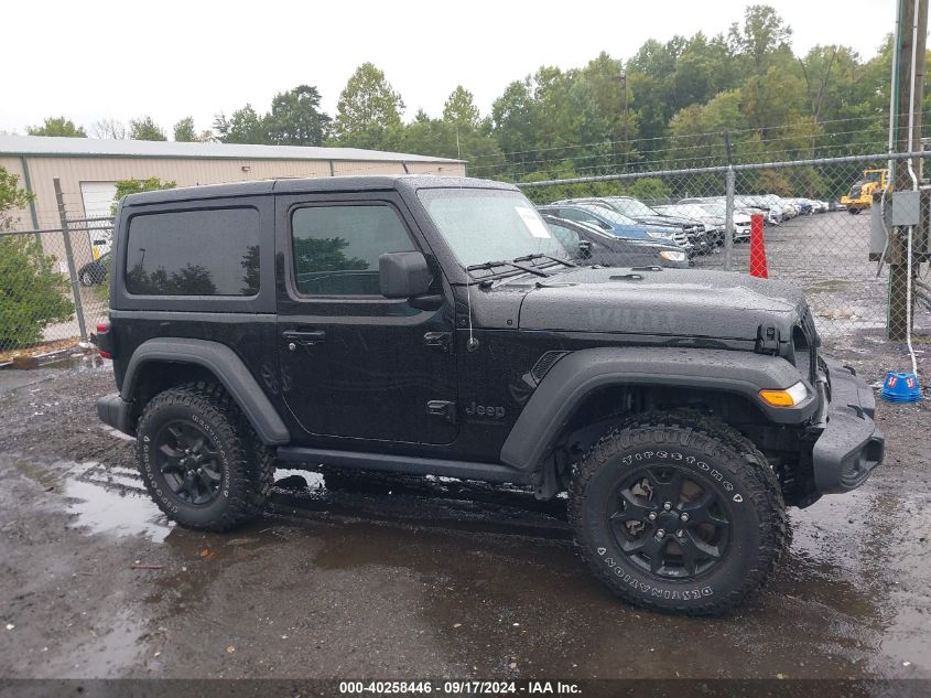 2022 Jeep Wrangler Willys 4X4 VIN: 1C4HJXAG5NW214667 Lot: 40258446