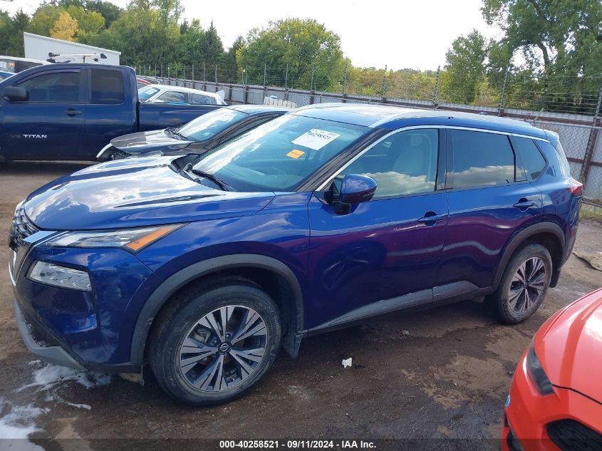 2021 Nissan Rogue Sv Fwd VIN: 5N1AT3BA5MC713690 Lot: 40258521