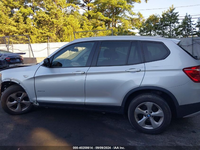 2011 BMW X3 xDrive28I VIN: 5UXWX5C5XBL706239 Lot: 40258614