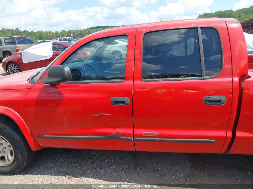 2004 Dodge Dakota Slt VIN: 1D7HL48K84S599270 Lot: 40258947