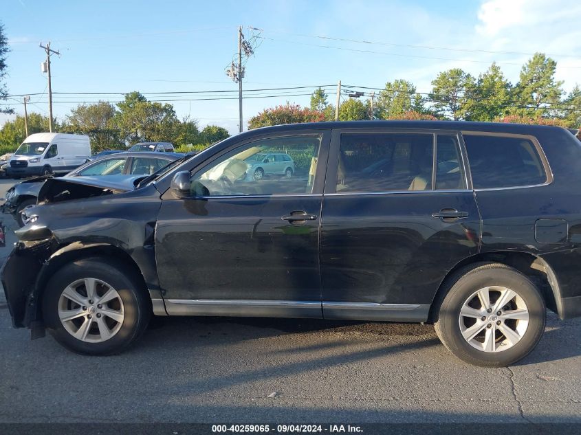 2012 Toyota Highlander Se VIN: 5TDZA3EH6CS029007 Lot: 40259065