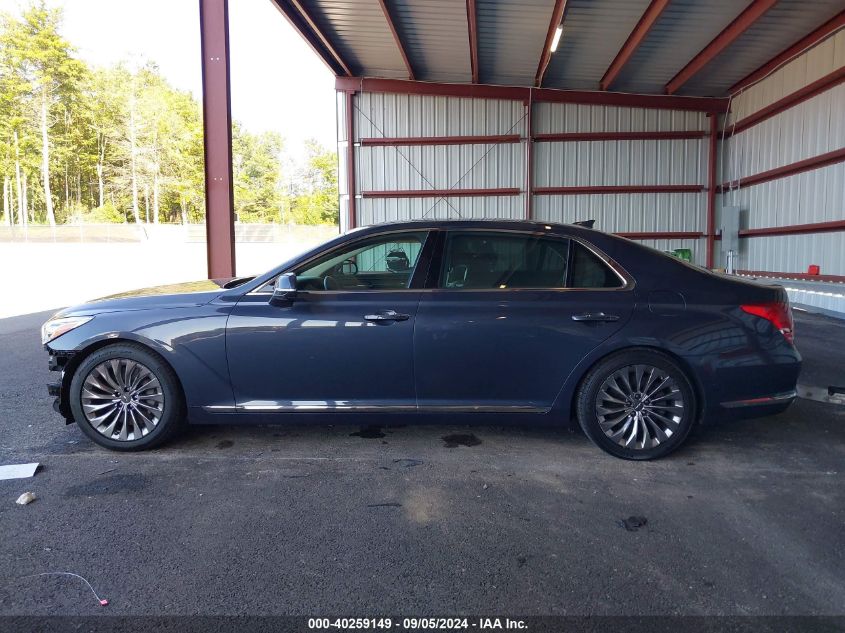 2017 Genesis G90 3.3T Premium VIN: KMHG34JA2HU025437 Lot: 40259149