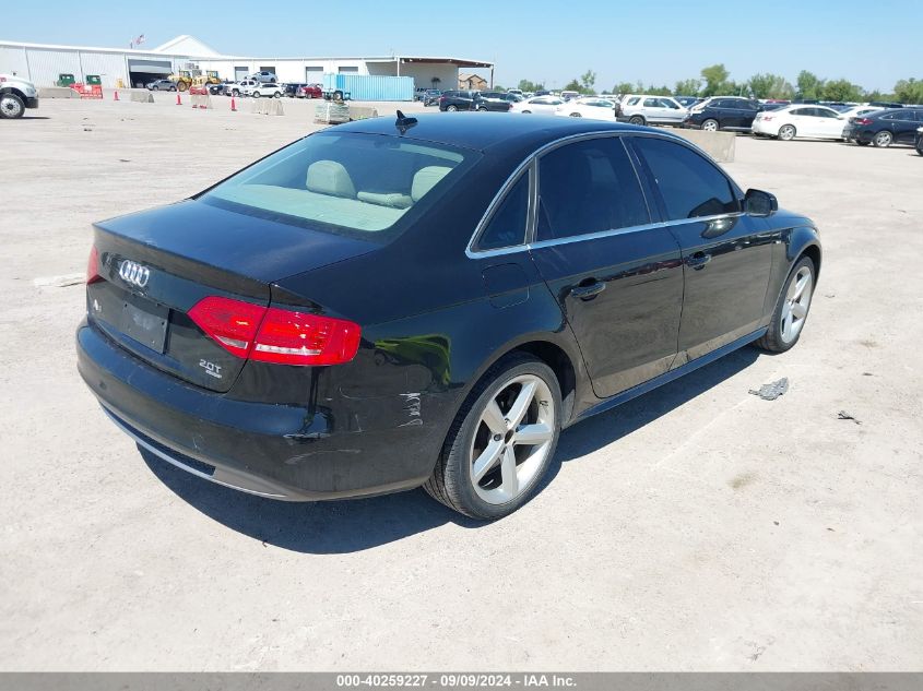 2012 Audi A4 2.0T Premium VIN: WAUFFAFL5CA056057 Lot: 40259227