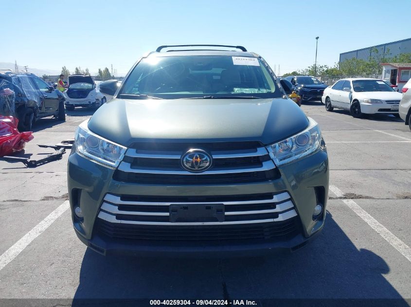 2018 Toyota Highlander Xle VIN: 5TDJZRFH7JS862724 Lot: 40259304