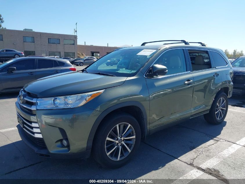 2018 Toyota Highlander Xle VIN: 5TDJZRFH7JS862724 Lot: 40259304