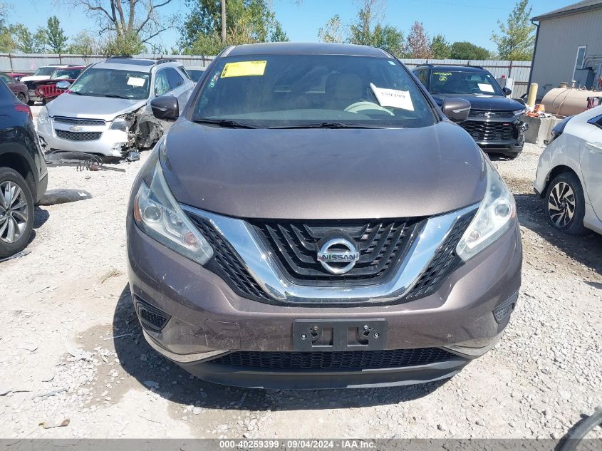 2015 Nissan Murano S/Sl/Sv/Platinum VIN: 5N1AZ2MH2FN225114 Lot: 40259399