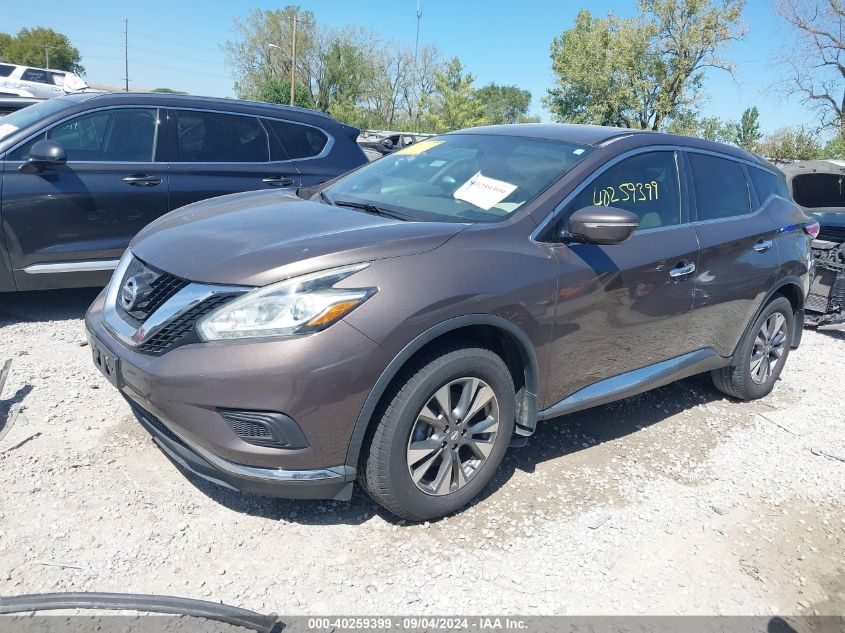 2015 Nissan Murano S/Sl/Sv/Platinum VIN: 5N1AZ2MH2FN225114 Lot: 40259399