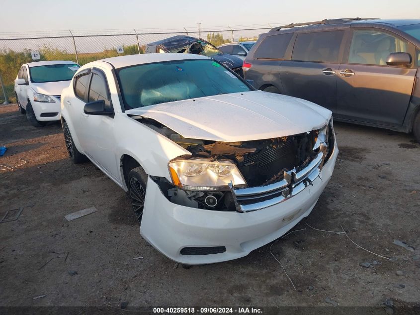 2014 Dodge Avenger Se VIN: 1C3CDZAB7EN187936 Lot: 40259518