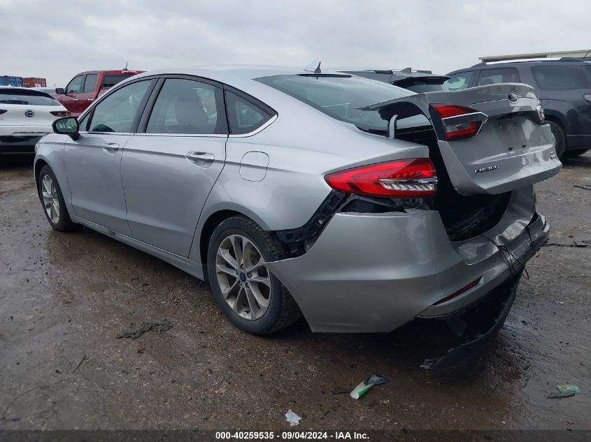 2019 Ford Fusion Se VIN: 3FA6P0HD2KR170818 Lot: 40259535