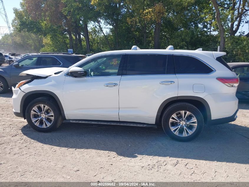 2015 Toyota Highlander Le Plus V6 VIN: 5TDZKRFH6FS056985 Lot: 40259682