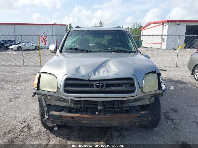 2002 Toyota Sequoia Sr5 VIN: 5TDZT34A22S120059 Lot: 40259763