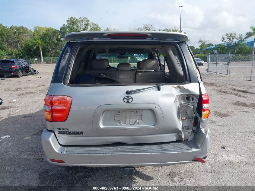 2002 Toyota Sequoia Sr5 VIN: 5TDZT34A22S120059 Lot: 40259763