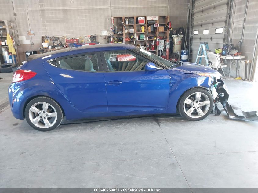 2012 Hyundai Veloster Base W/Gray VIN: KMHTC6AD6CU027771 Lot: 40259837