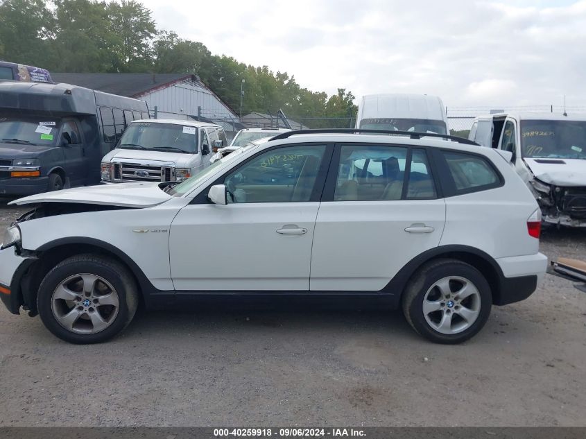 2007 BMW X3 3.0Si VIN: WBXPC93467WF13744 Lot: 40259918