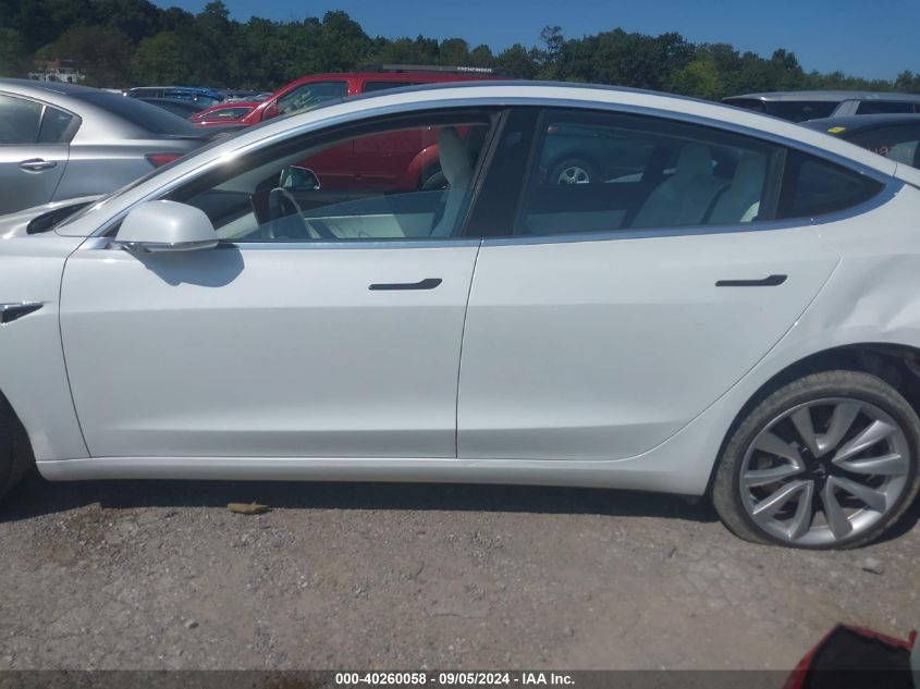 2018 Tesla Model 3 Long Range/Performance VIN: 5YJ3E1EB2JF101283 Lot: 40260058