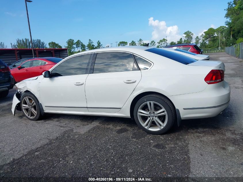 1VWCV7A39FC010465 2015 Volkswagen Passat Sel