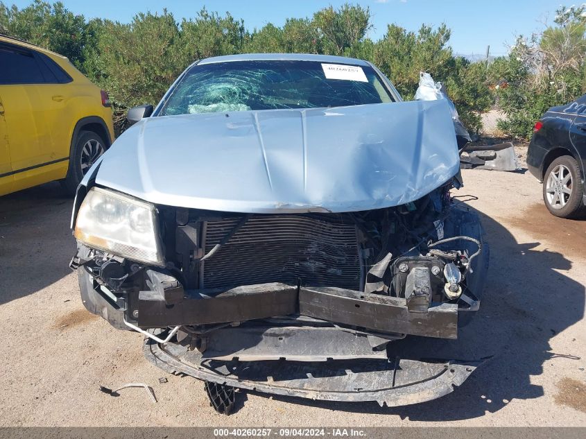 2013 Dodge Avenger Se VIN: 1C3CDZAB7DN756136 Lot: 40260257