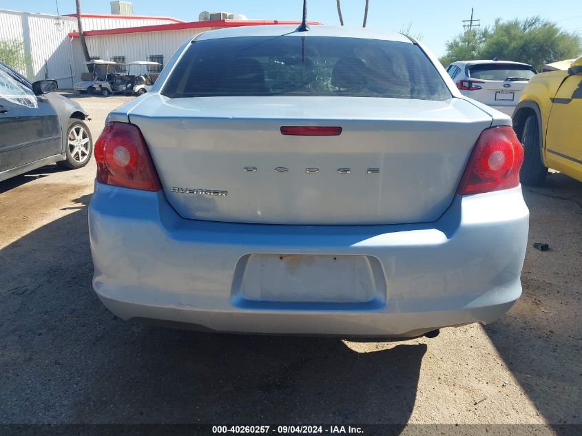 2013 Dodge Avenger Se VIN: 1C3CDZAB7DN756136 Lot: 40260257