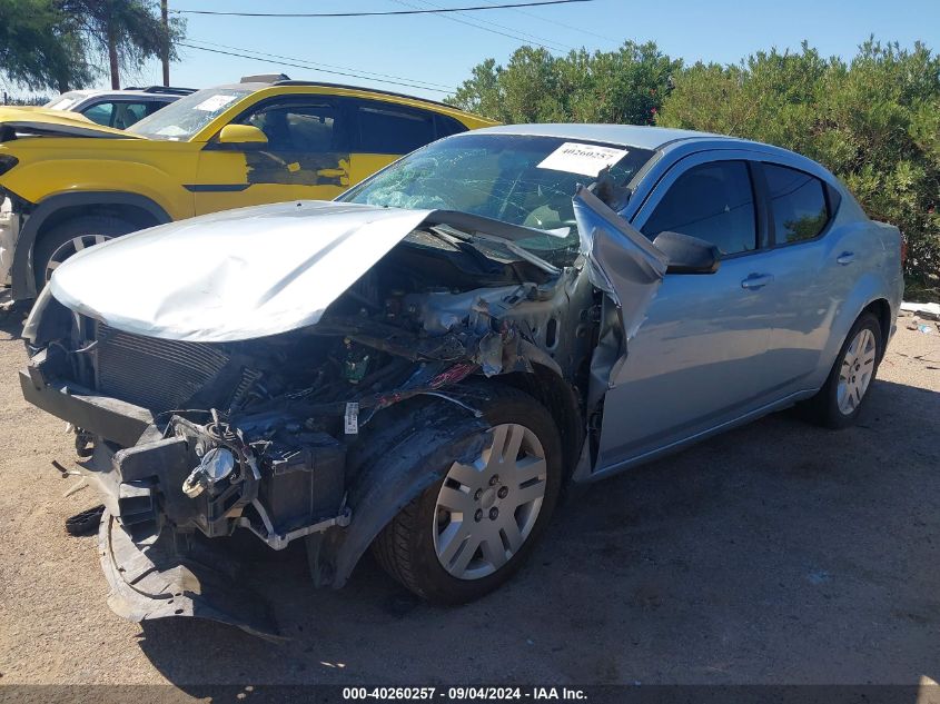 2013 Dodge Avenger Se VIN: 1C3CDZAB7DN756136 Lot: 40260257