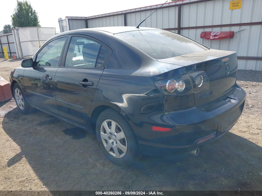 2008 Mazda Mazda3 I Sport black sedan gasoline JM1BK12G681797332 photo #4