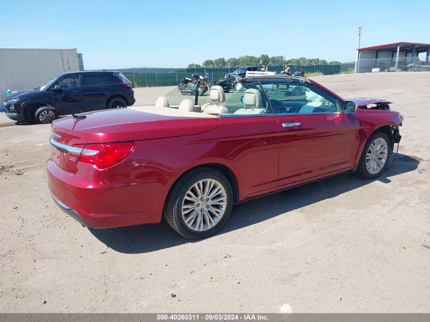 2013 Chrysler 200 Limited VIN: 1C3BCBFG0DN693391 Lot: 40260311