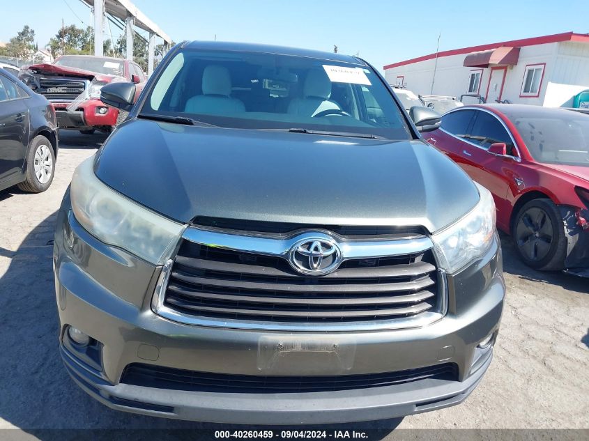 2015 Toyota Highlander Le/Le Plus VIN: 5TDZKRFHXFS063843 Lot: 40260459