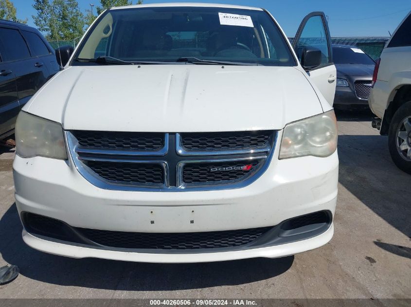 2013 Dodge Grand Caravan Se VIN: 2C4RDGBG8DR763460 Lot: 40260506