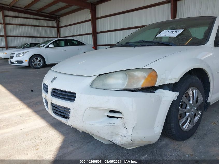 2003 Dodge Stratus Se VIN: 1B3EL36X13N603728 Lot: 40260507