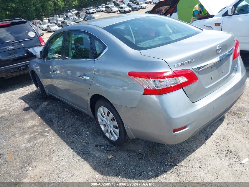 2014 Nissan Sentra Fe+ S/Fe+ Sv/S/Sl/Sr/Sv VIN: 3N1AB7AP5EY218387 Lot: 40260573