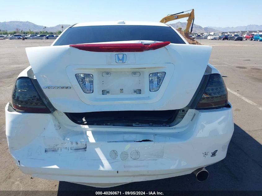 2006 Honda Accord 2.4 Ex VIN: 1HGCM56886A170560 Lot: 40260671