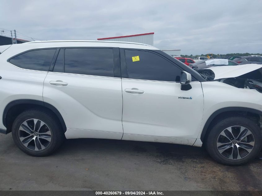 2020 Toyota Highlander Hybrid Xle VIN: 5TDGARAH4LS501298 Lot: 40260679