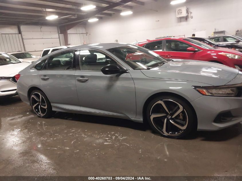 2022 Honda Accord Sport VIN: 1HGCV1F39NA121909 Lot: 40260703