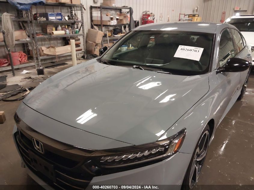 2022 Honda Accord Sport VIN: 1HGCV1F39NA121909 Lot: 40260703