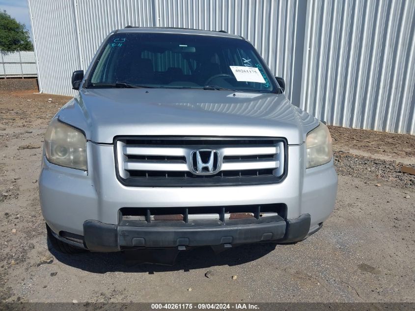 2007 Honda Pilot Lx VIN: 2HKYF181X7H534480 Lot: 40261175