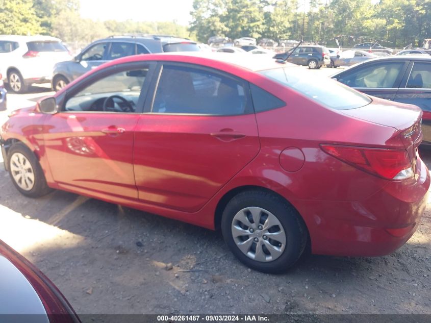 2016 Hyundai Accent Se VIN: KMHCT4AE5GU058562 Lot: 40261487