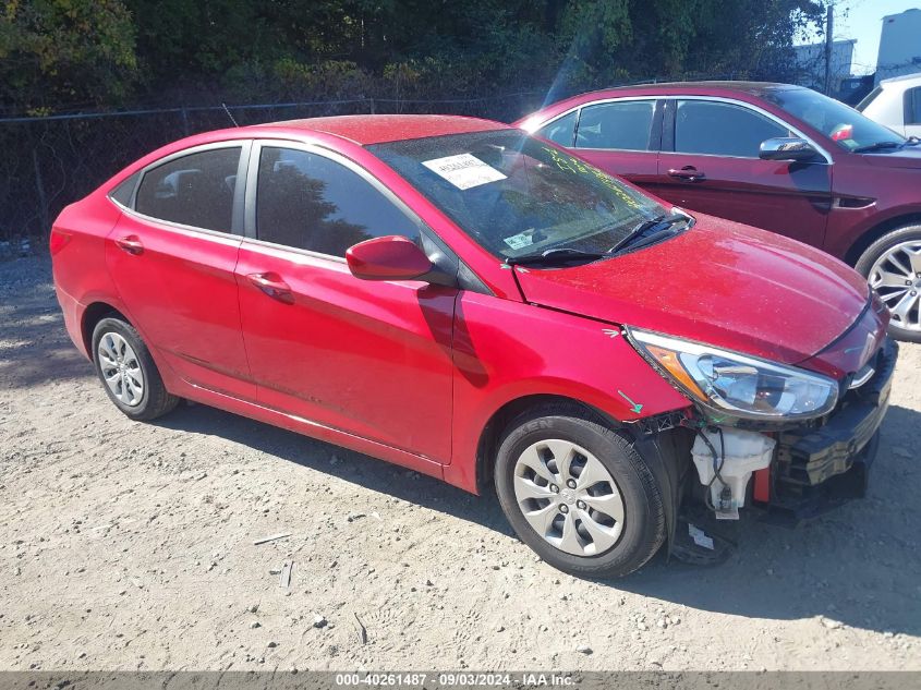 VIN 3C4PDCBB6KT718886 2016 HYUNDAI ACCENT no.1