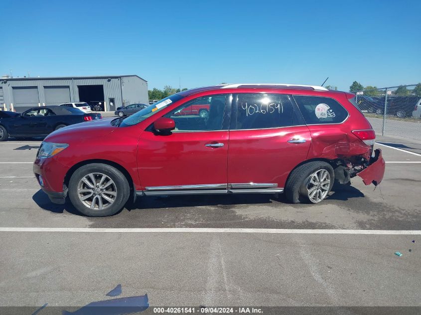 2015 Nissan Pathfinder Sl VIN: 5N1AR2MM0FC721859 Lot: 40261541