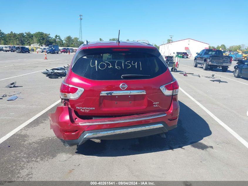 2015 Nissan Pathfinder Sl VIN: 5N1AR2MM0FC721859 Lot: 40261541