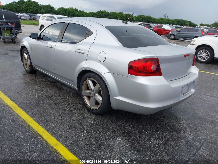 2012 Dodge Avenger Se VIN: 1C3CDZAB3CN252102 Lot: 40261616