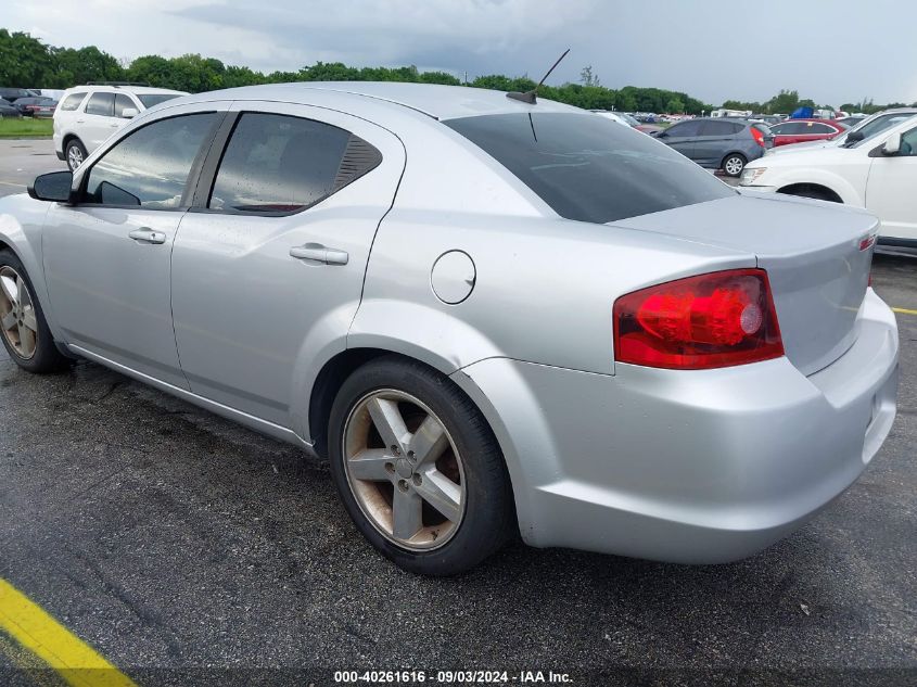 2012 Dodge Avenger Se VIN: 1C3CDZAB3CN252102 Lot: 40261616