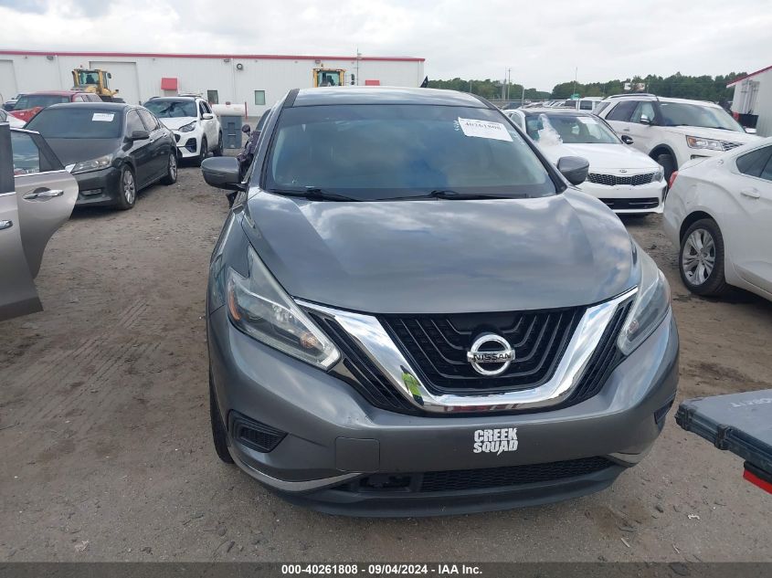 2018 Nissan Murano S/Sl/Sv/Platinum VIN: 5N1AZ2MG7JN133822 Lot: 40261808