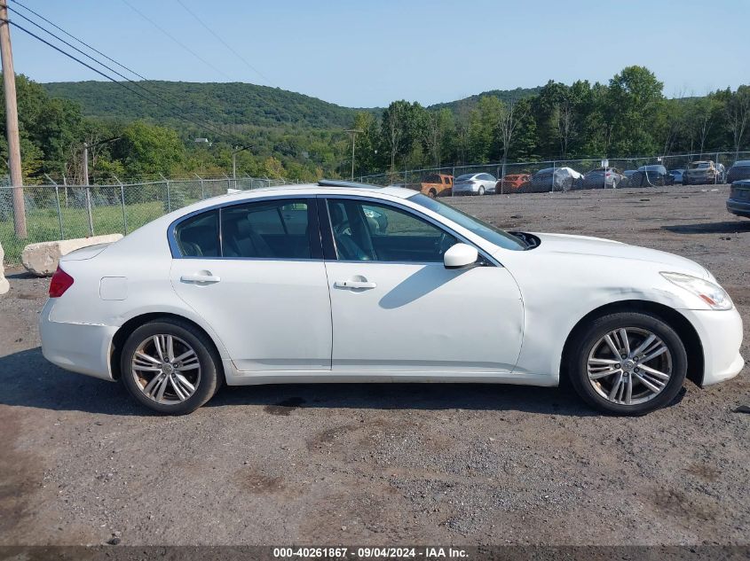 2013 Infiniti G37X VIN: JN1CV6AR4DM766281 Lot: 40261867