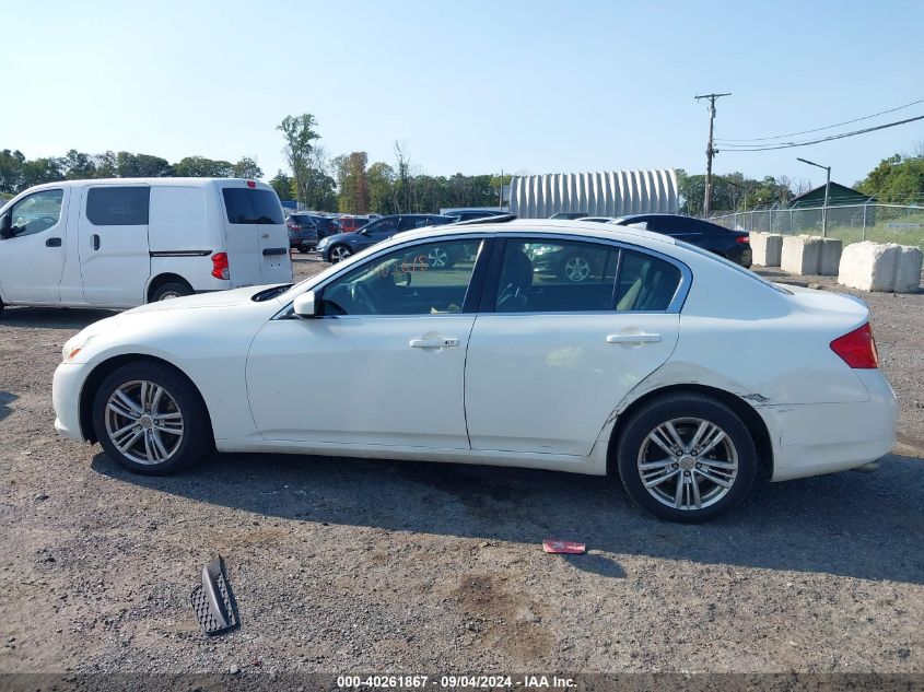 2013 Infiniti G37X VIN: JN1CV6AR4DM766281 Lot: 40261867