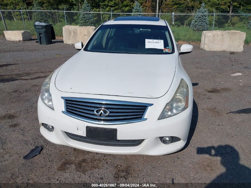 2013 Infiniti G37X VIN: JN1CV6AR4DM766281 Lot: 40261867