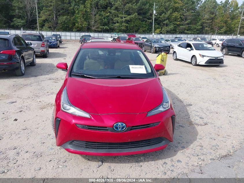 2019 Toyota Prius Le VIN: JTDKARFU9K3095700 Lot: 40261905