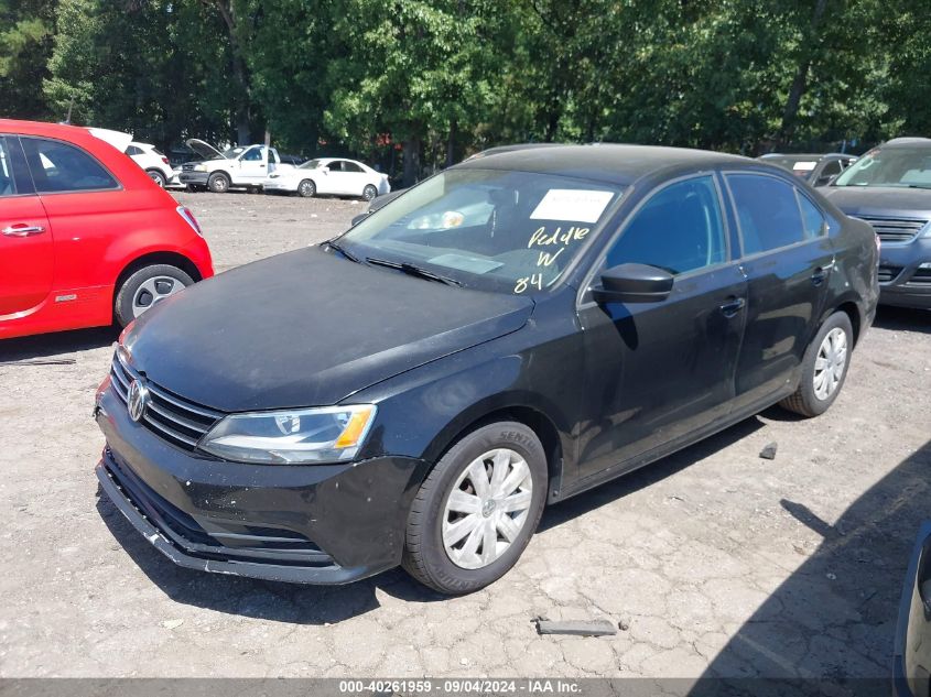 2015 Volkswagen Jetta 2.0L S VIN: 3VW1K7AJ0FM357812 Lot: 40261959