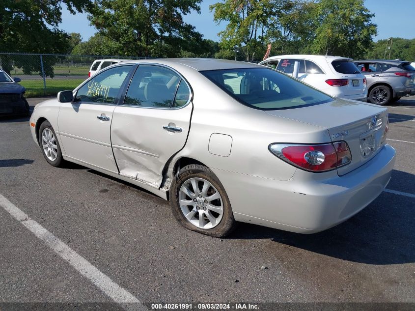 2004 Lexus Es 330 VIN: JTHBA30G040007877 Lot: 40261991