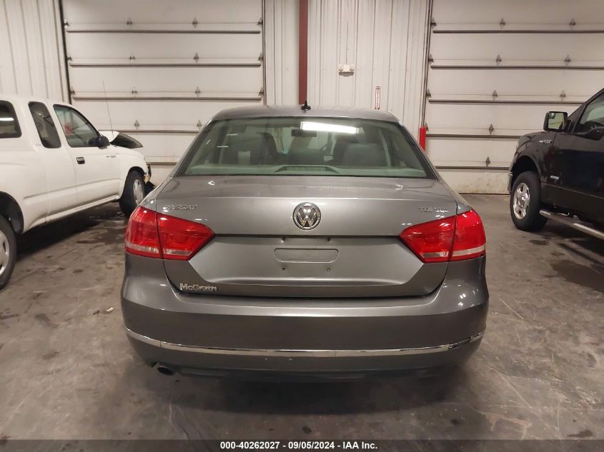 2012 Volkswagen Passat 2.0L Tdi Sel Premium VIN: 1VWCN7A31CC084023 Lot: 40262027