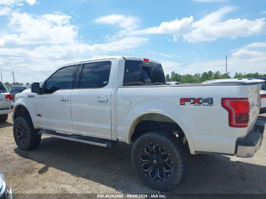 2017 Ford F-150 Lariat VIN: 1FTEW1EF4HKC60344 Lot: 40262086